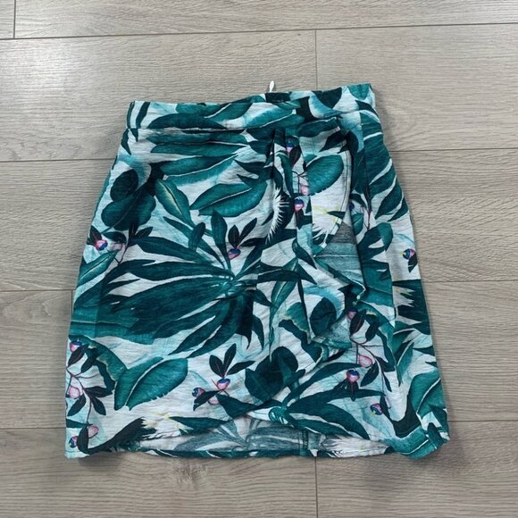Anna Glover H&M Patterned Wrapover Mini Skirt - Picture 3 of 12